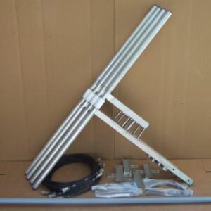 Package 4 Bays Dipole FM Antenna and Accessories - Wide Band - Aluminum - Max Power: 2kW - Gain: 8dBd