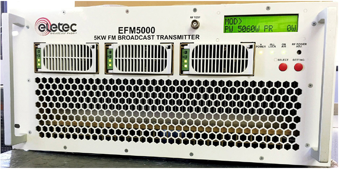 Broadcast-FM-Transmitter-5KW for fm radio station in africa eletec