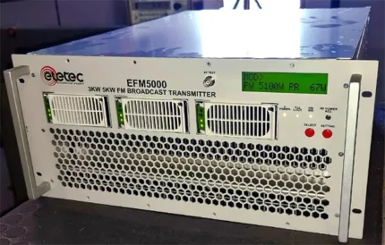 5 kW FM Modular Transmitter EFM5000 Eletec Broadcast Transmitters