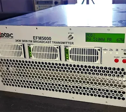 5 kW FM Modular Transmitter EFM5000 Eletec Broadcast Transmitters