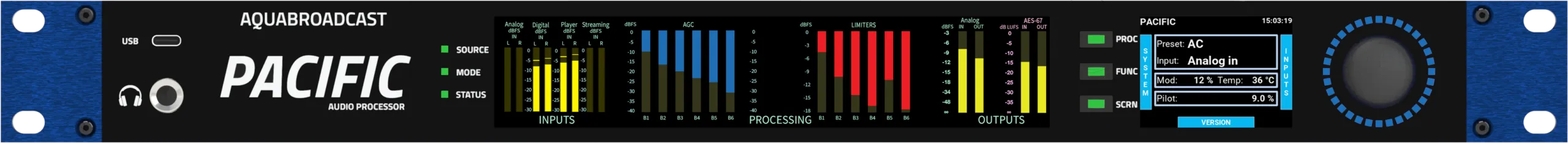 Pacific 6 Band Audio Processor
